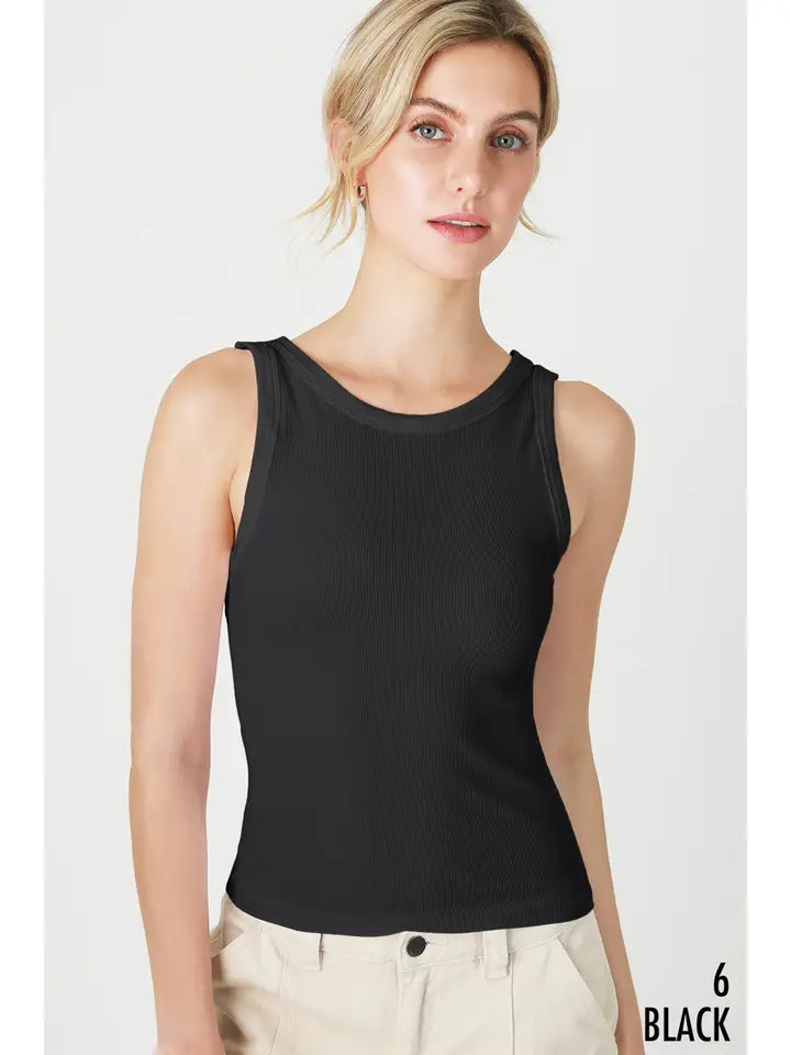 Reversible Ribbed Tank Top