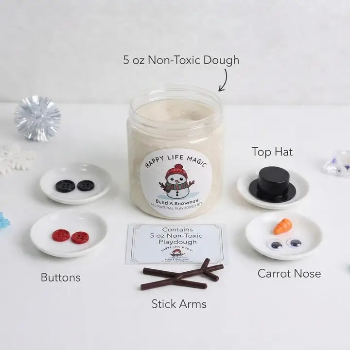 Build A Snowman Dough Jar