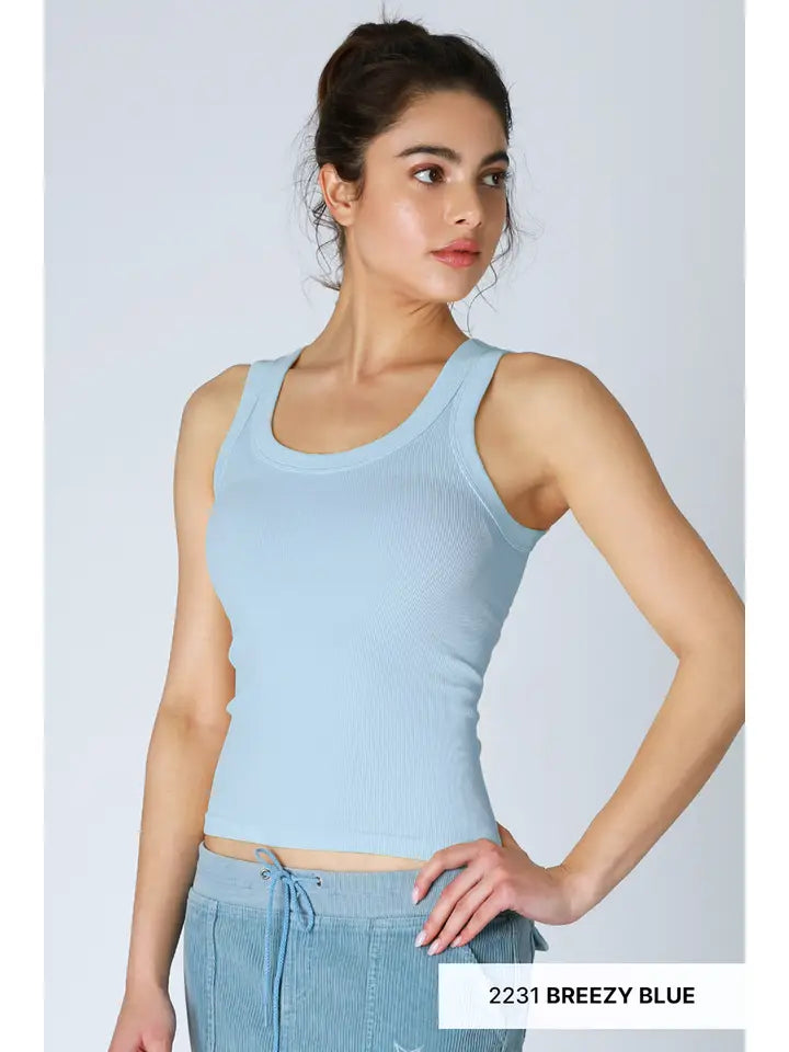 Reversible Ribbed Tank Top
