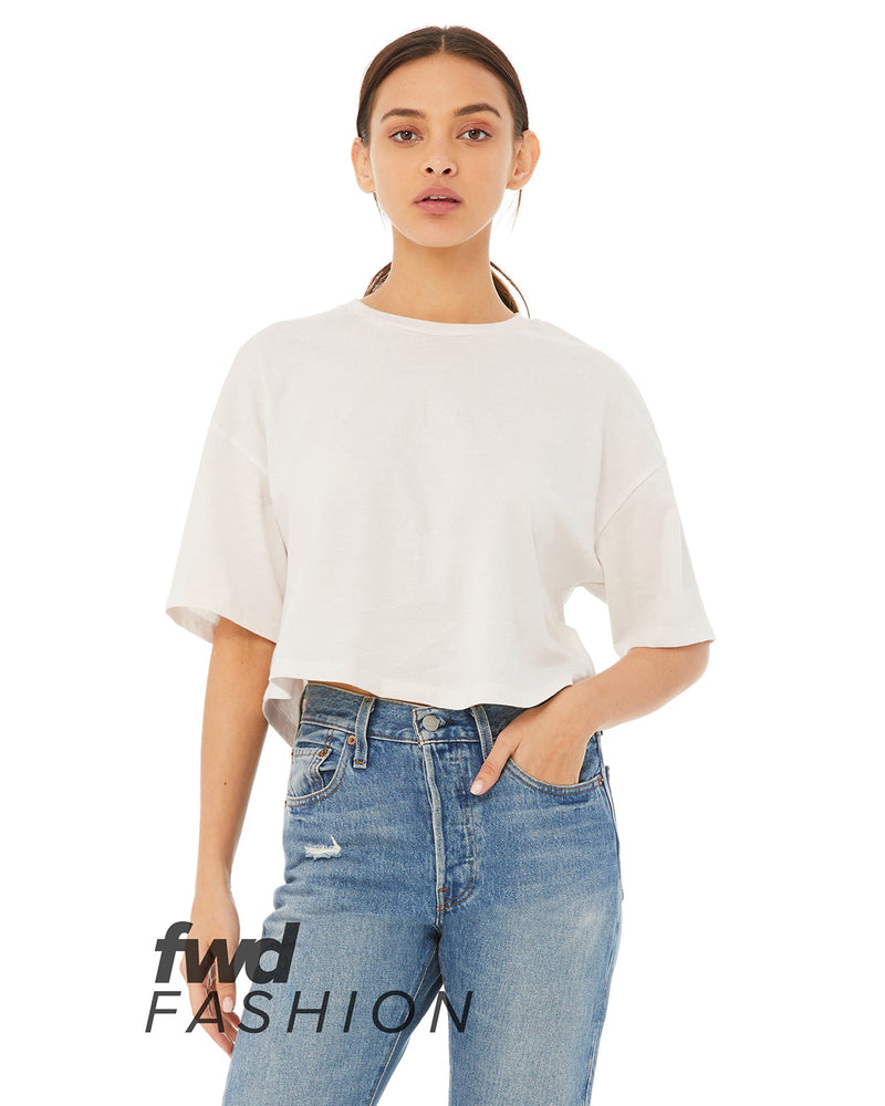 Bella + Canvas 6482 Ladies' Jersey Cropped T-Shirt
