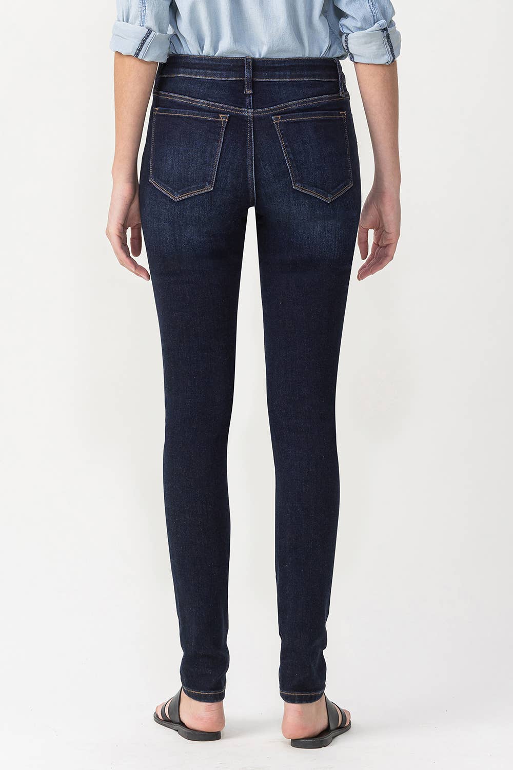 VERVET - HIGH RISE SKINNY -LUSTROUS