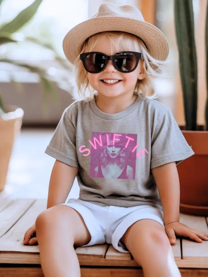 Taylor Swift Inspired Print T-Shirt Girls Swiftie Top