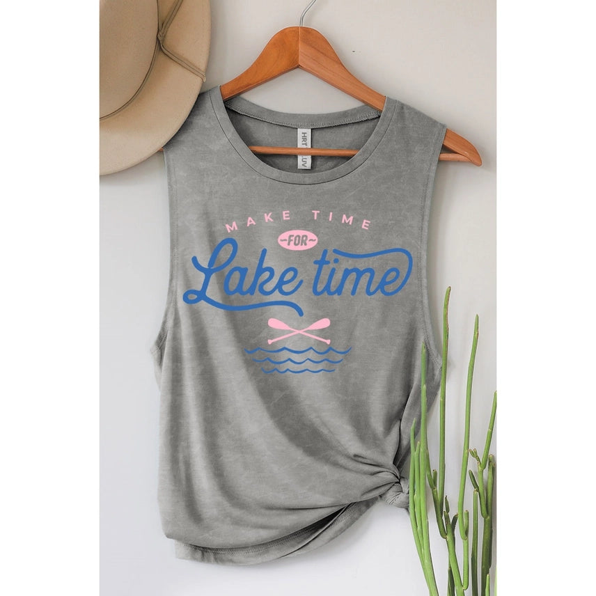 Make Time For Lake Time Mineral Graphic Tank Top