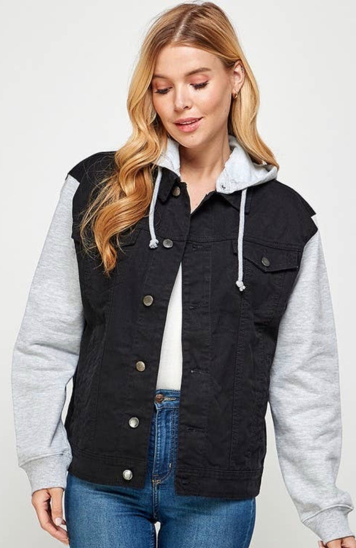 Women’s Denim Hoodie Jacket