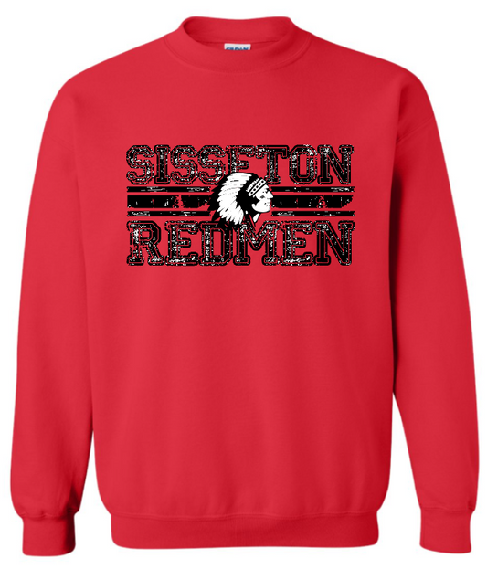 Gildan Dry Blend Sweatshirts Distressed Design