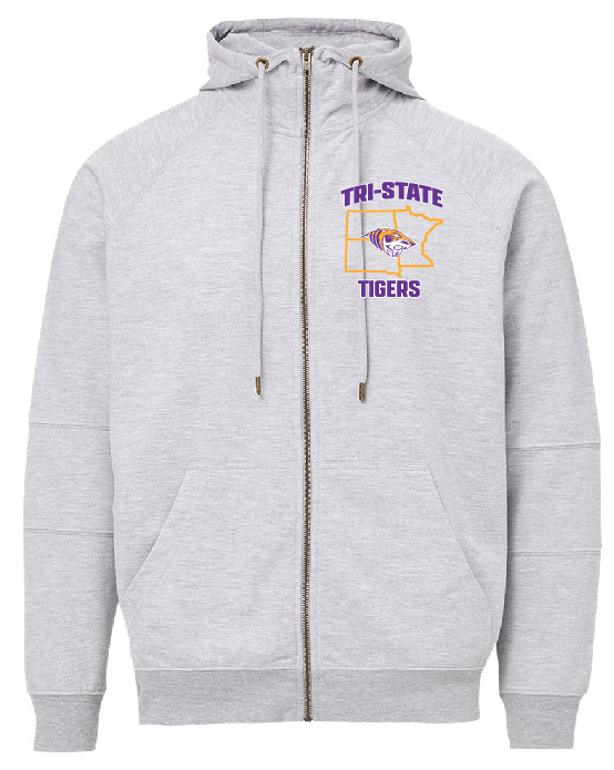 MV Sport Unisex Ezra French Terry Full-Zip Funnel Hooded Sweatshirt - 23110Tristate