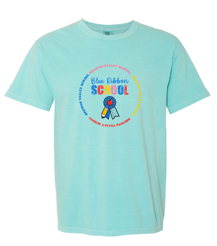 Blue Ribbon Logo 1 Comfort Colors Unisex Garment-Dyed Heavyweight T-Shirt - 1717