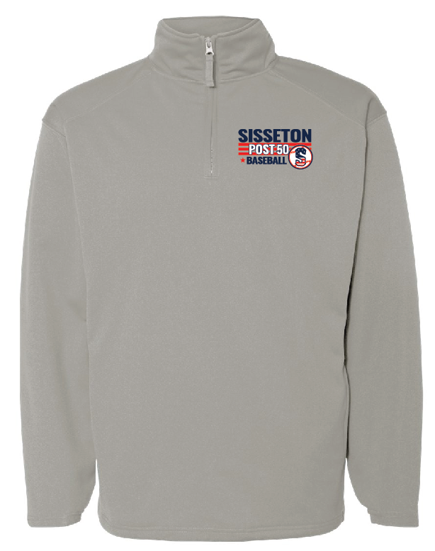 Embroidered Badger 1/4 Zip Poly Performance Fleece Pullovers