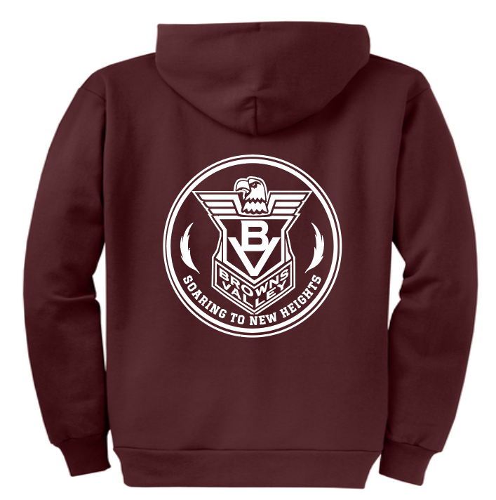 Port & Co® Core Fleece Full-Zip Hooded Sweatshirt Youth & Adult