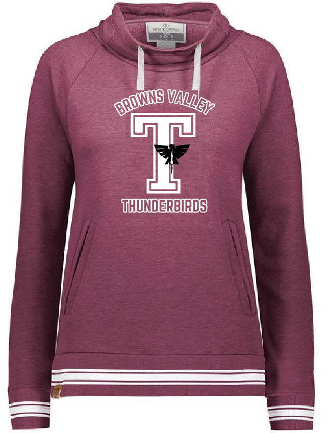 BV Ladies All American Funnel Neck Pullover