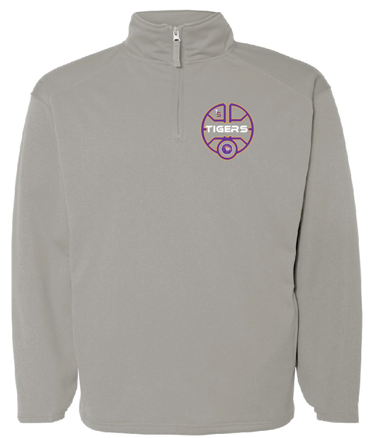 Badger Men's Performance Quarter-Zip Pullover - 1480 BASKETBALL
