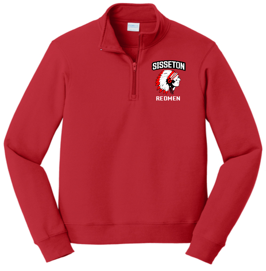 EMBROIDRED Port & Co® Fan Favorite® Fleece 1/4-Zip Pullover Sweatshirt sisseton