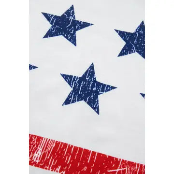 4th of July Star Stripped Women's Tank