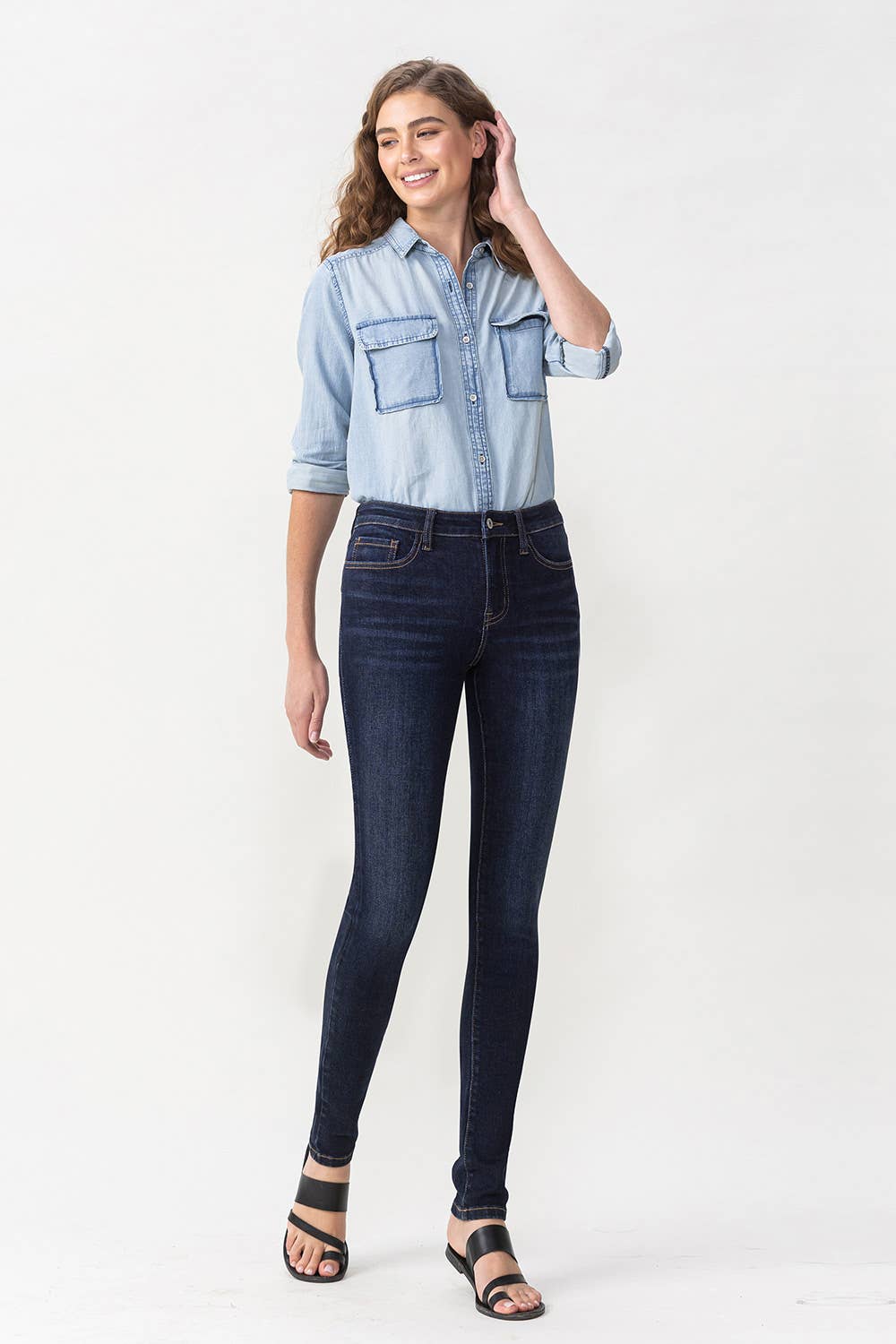 VERVET - HIGH RISE SKINNY -LUSTROUS