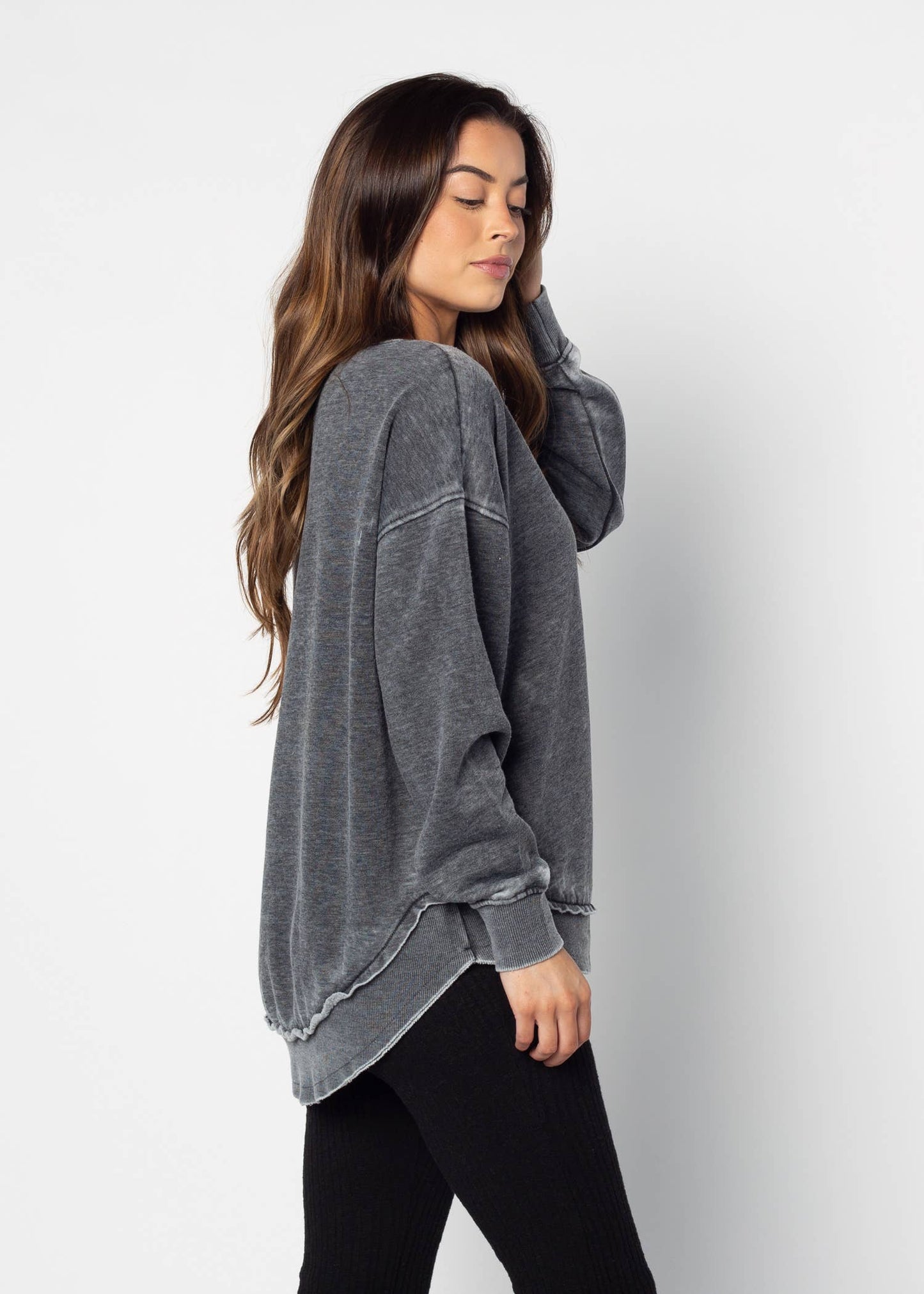 Campus Pullover, All Colors: Charcoal / XL