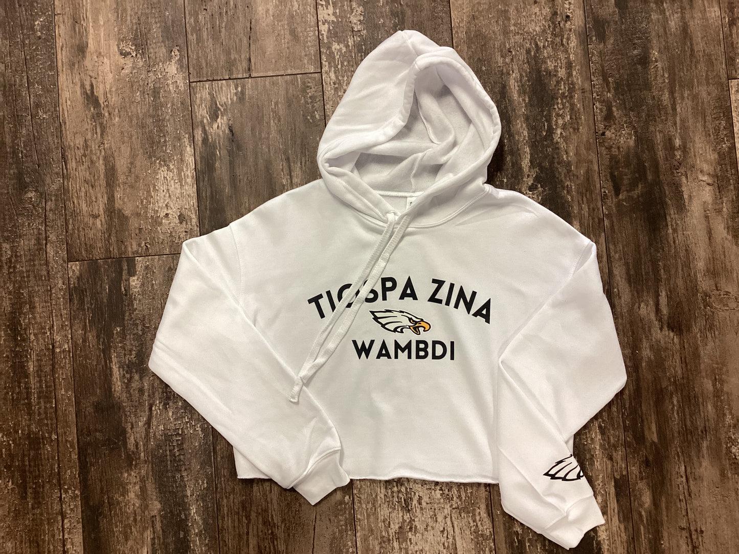 Wambdi Logo Crop Top Hoodie
