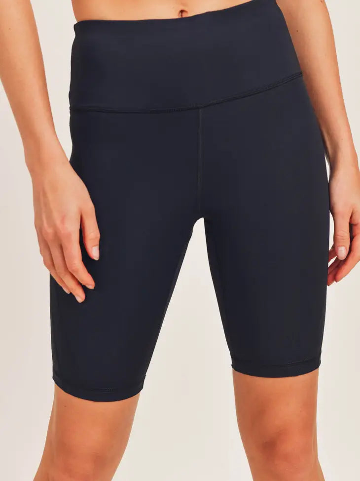 Mono B Red - Multi Splice Biker Shorts