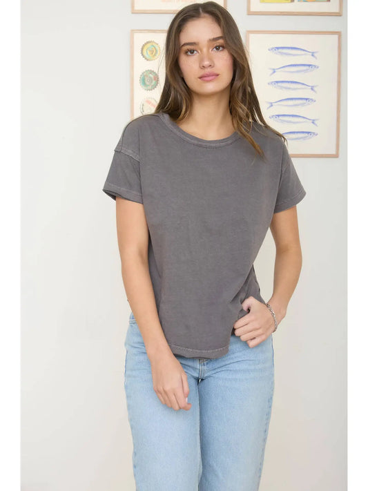 Round Neck Knit Short Sleeve