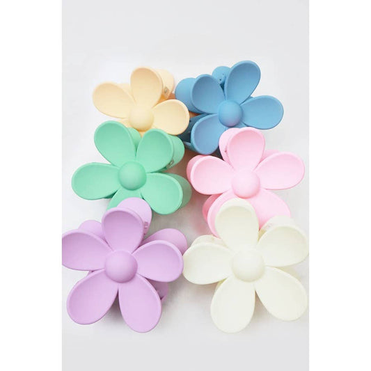 Pastel Tone Daisy Hair Clips: MIX COLOR / ONE