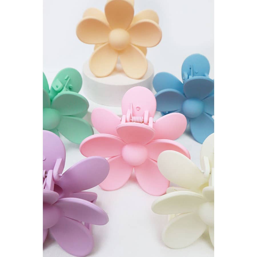 Pastel Tone Daisy Hair Clips: MIX COLOR / ONE