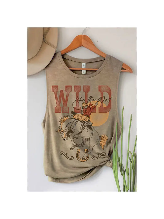 Wild Like the West Graphic Tank Top