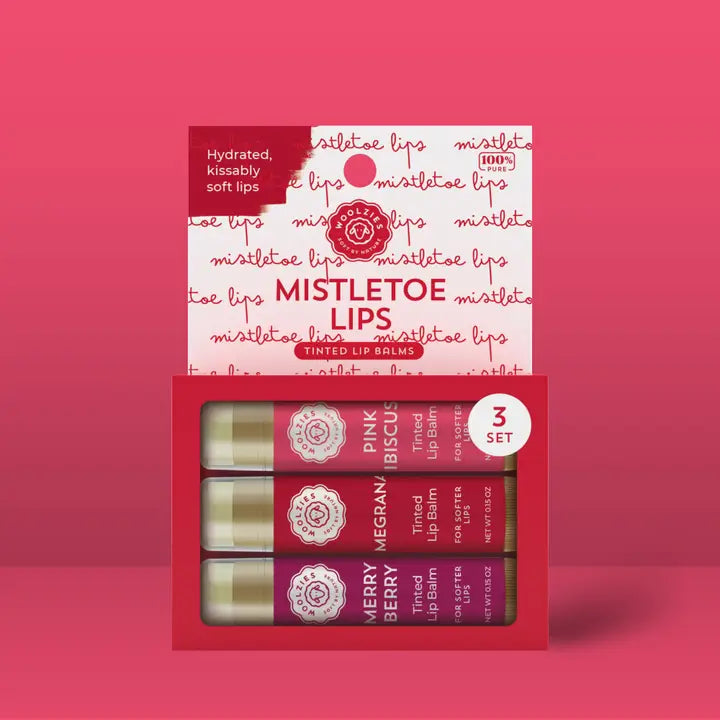 Mistletoe Lips Tinted Lip Balm Set of 3