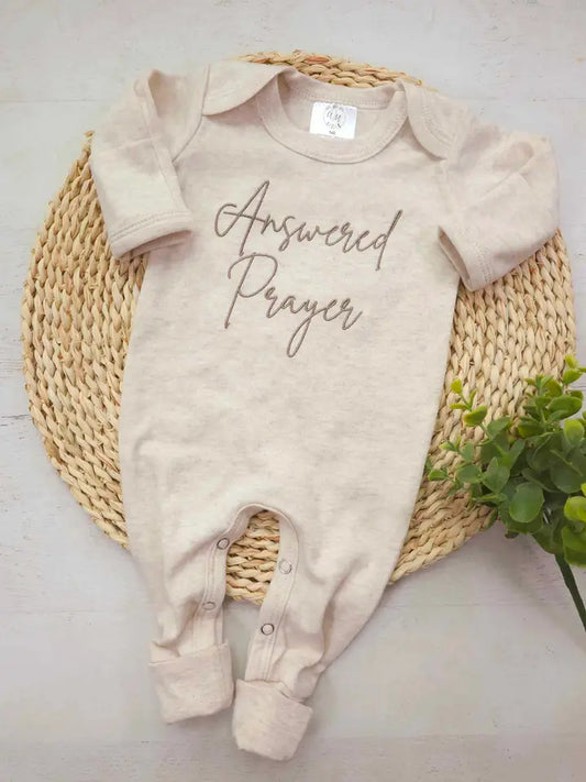 Baby Romper I Neutral I Answered Prayers I