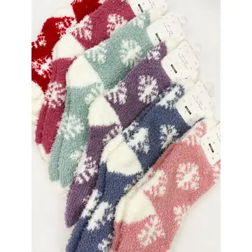 Cozy Snowflake Winter Socks