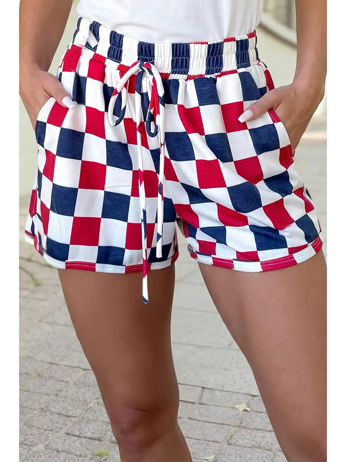 4th Of July Checkered Shorts