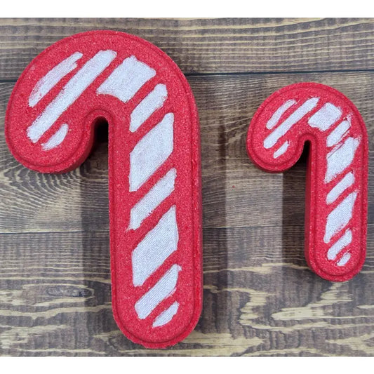 Candy Cane Bath Bombs