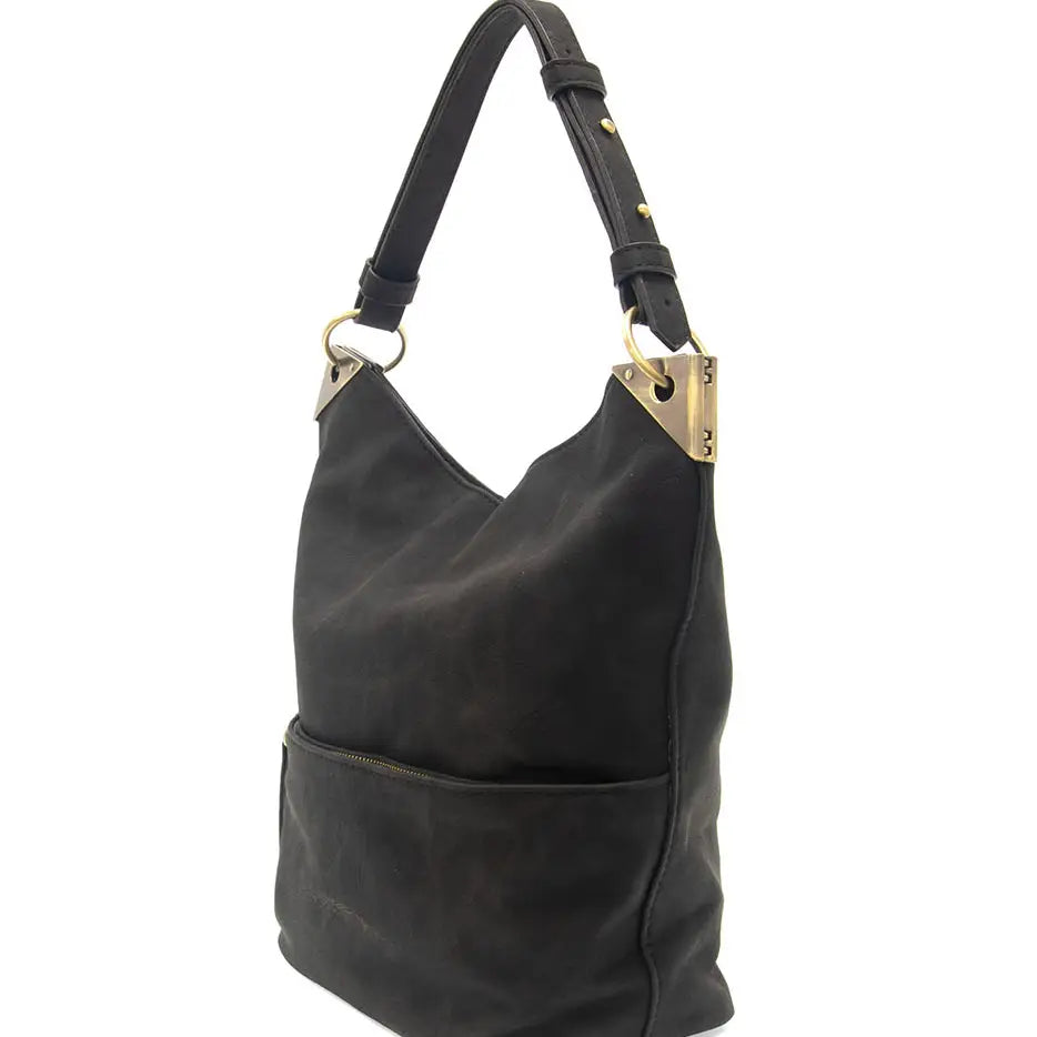 Darcy Zip Front Pocket Bucket Bag