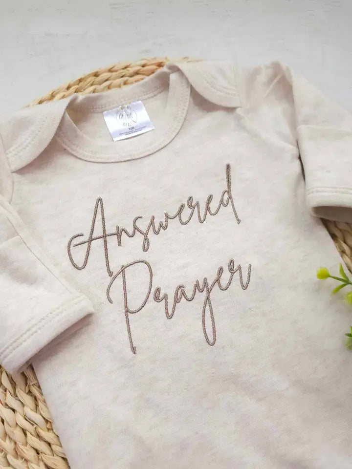 Baby Romper I Neutral I Answered Prayers I