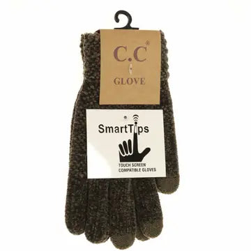 Soft Chenille Knit C.C Gloves