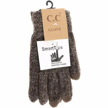 Soft Chenille Knit C.C Gloves