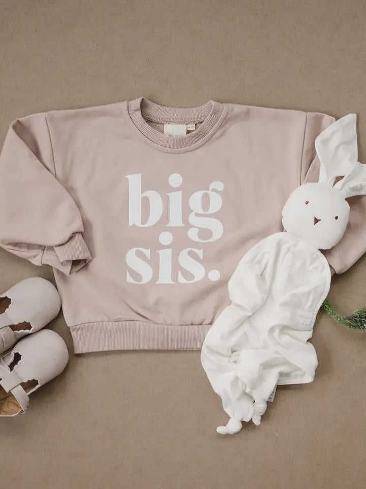 Big Sis Crewneck Sweatshirt - Big Sister Crew Neck Toddler