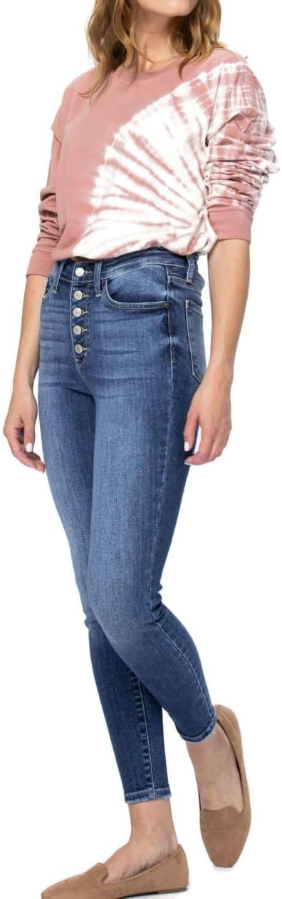 Judy Blue High Waist Button Fly Skinny