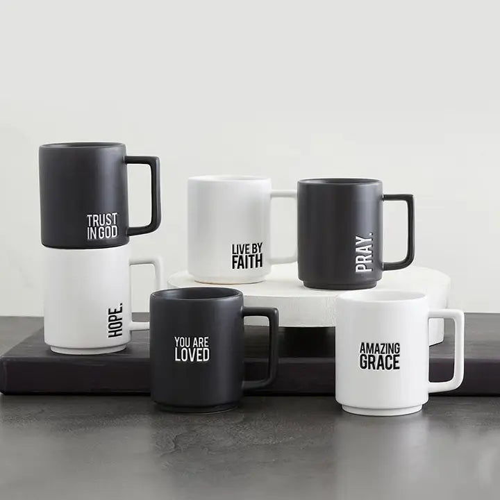 Matte Cafe Mug- Pray