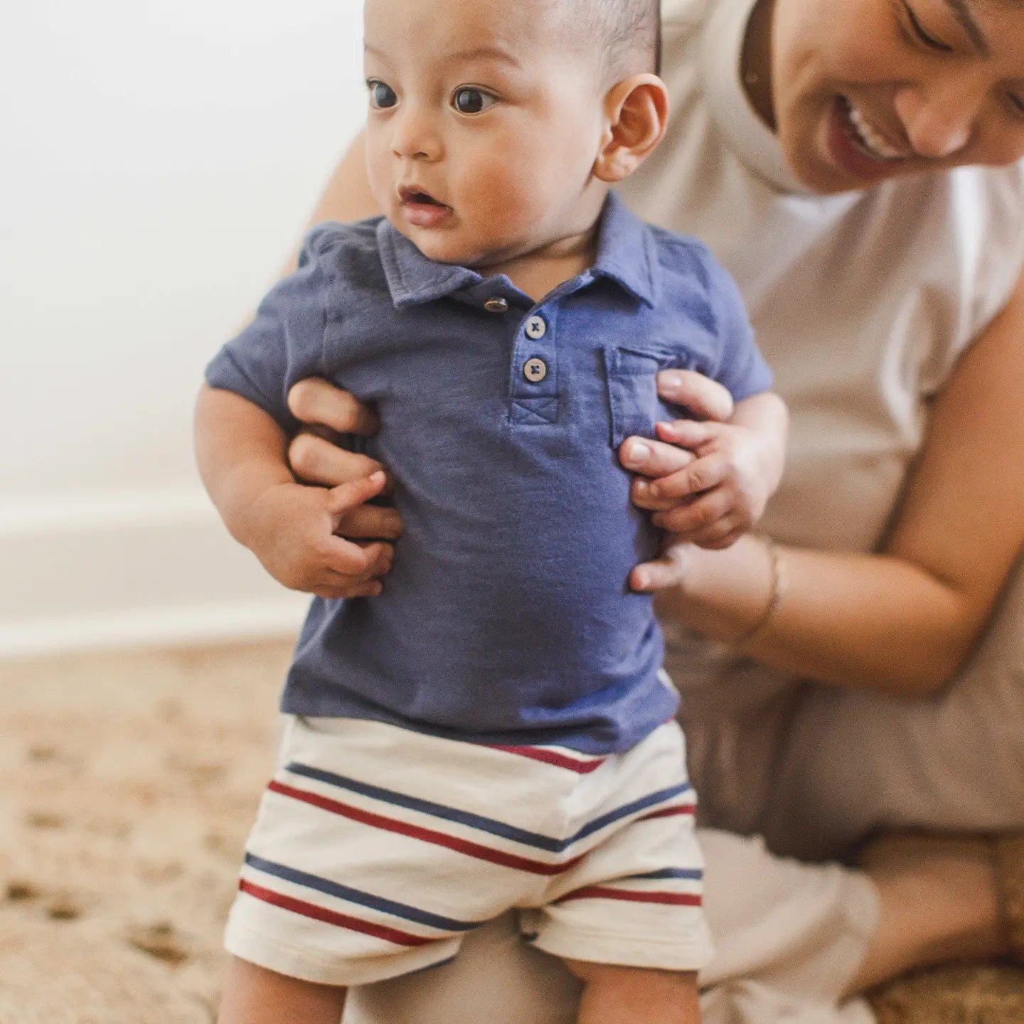 Baby Boy USA polo set