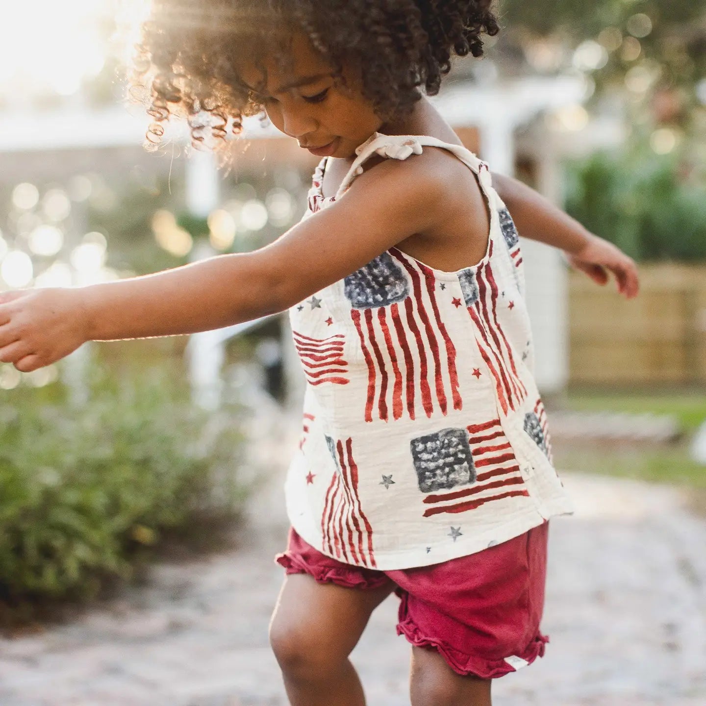 American Flag Girls Set
