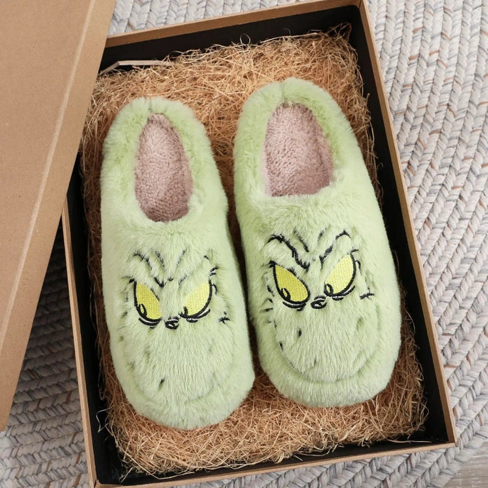 Christmas Themed Slip-On Slippers