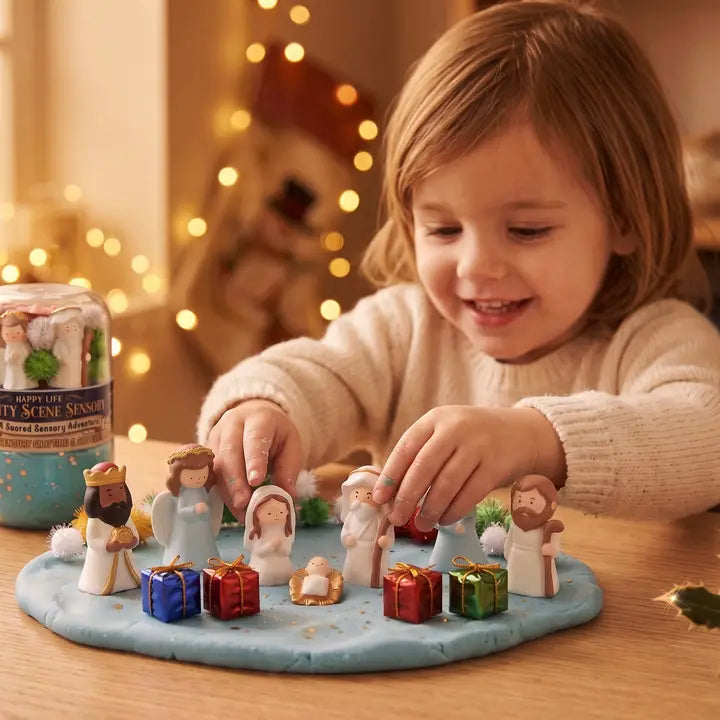 Nativity Scene Double Jar