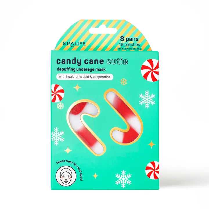 Christmas Holiday Candy Cane Cutie Depuffing Undereye Masks