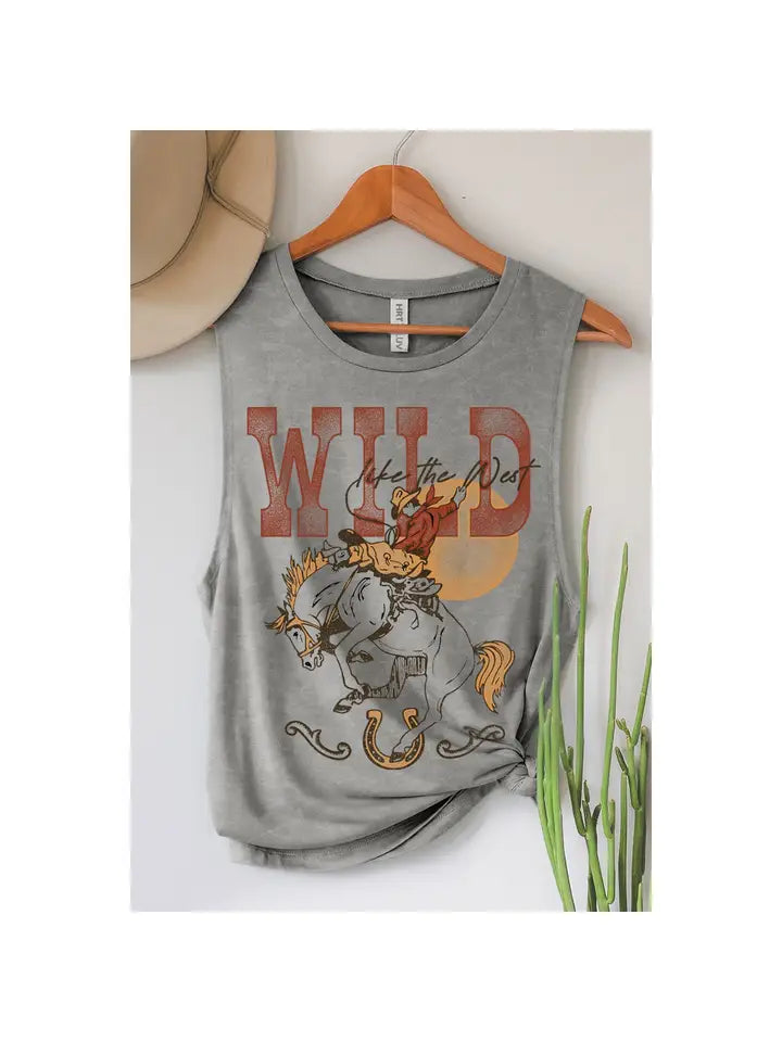 Wild Like the West Graphic Tank Top