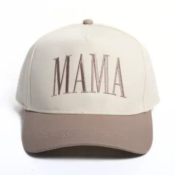Mama Embroidered 5 Panel Two Tone Cap
