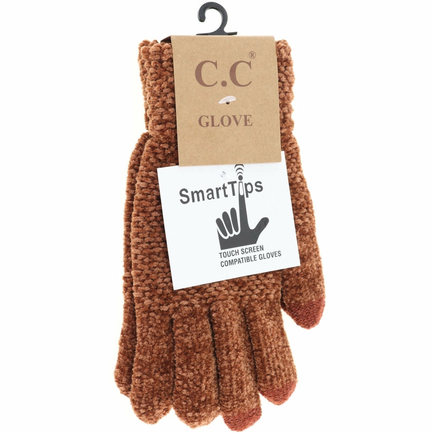 Soft Chenille Knit C.C Gloves