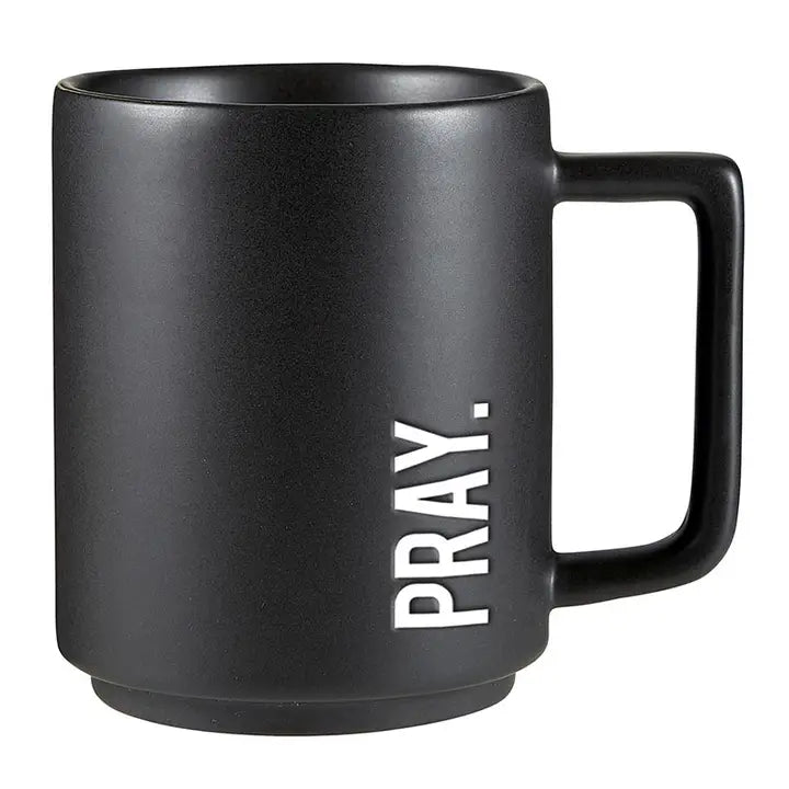 Matte Cafe Mug- Pray