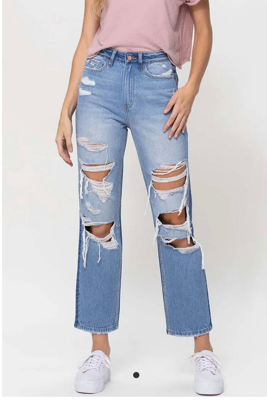 90's Vintage Straight Jean- Vervet by flying monkey