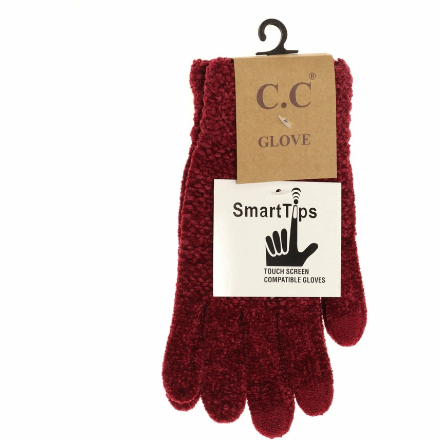 Soft Chenille Knit C.C Gloves