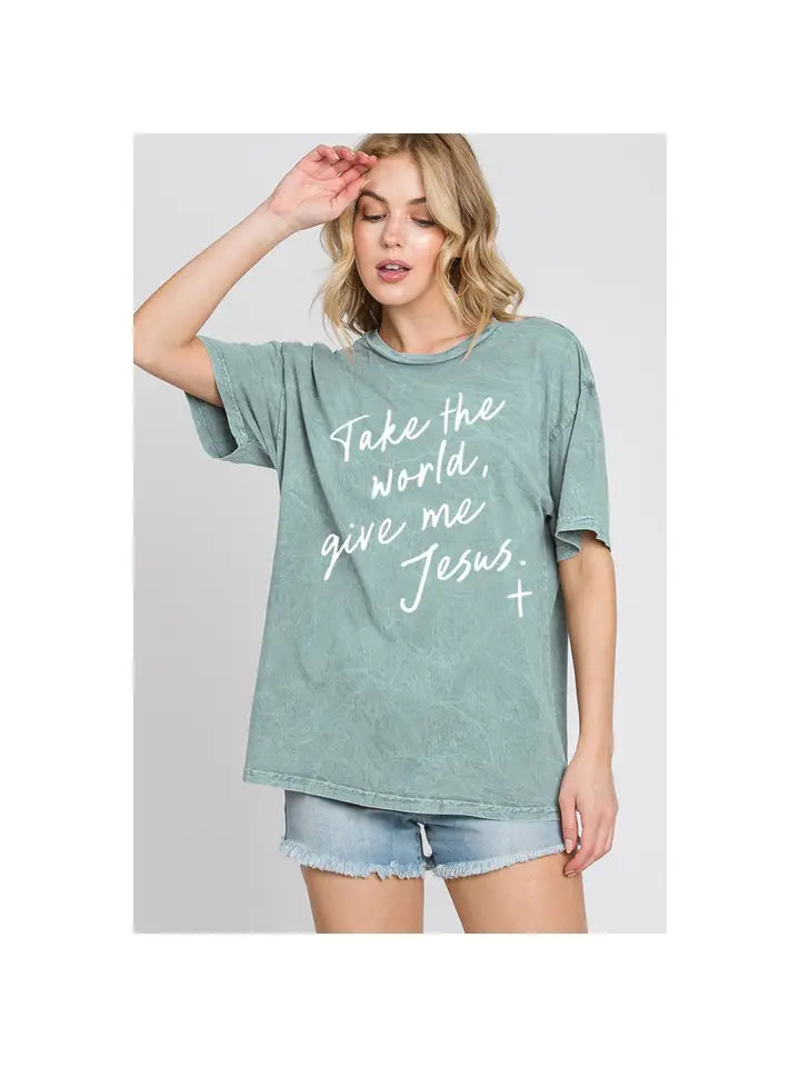 Take The World- Graphic Tee