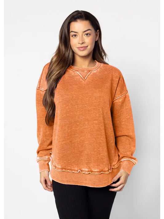 Campus Pullover Burnt Orange